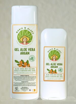 gel d'aloe vera à l'huile d'argan