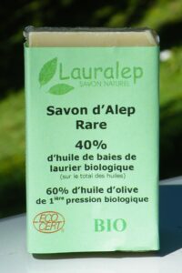 savon d'Alep Rare avec 40% d'huile de baie de laurier