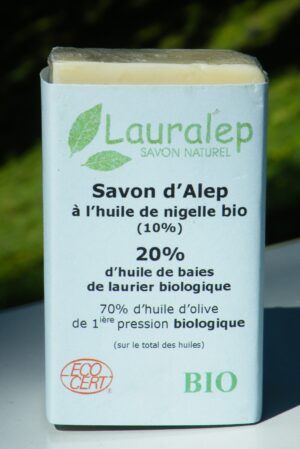 savon d'Alep avec 20% d'huile nigelle