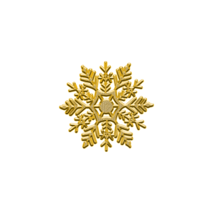 flocons dorés