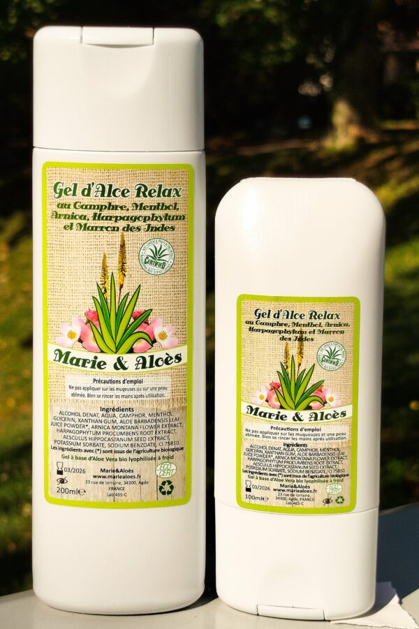 gel d'aloe vera relax