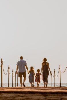 famille en été