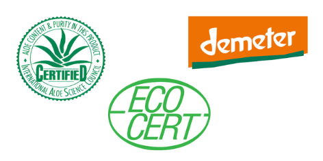 certifications aloe vera